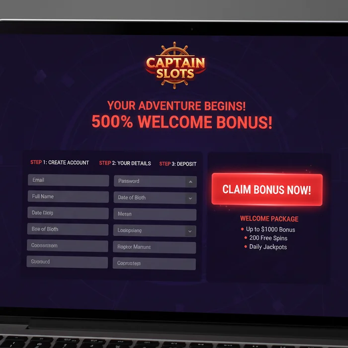Captain Slots Casino Signup